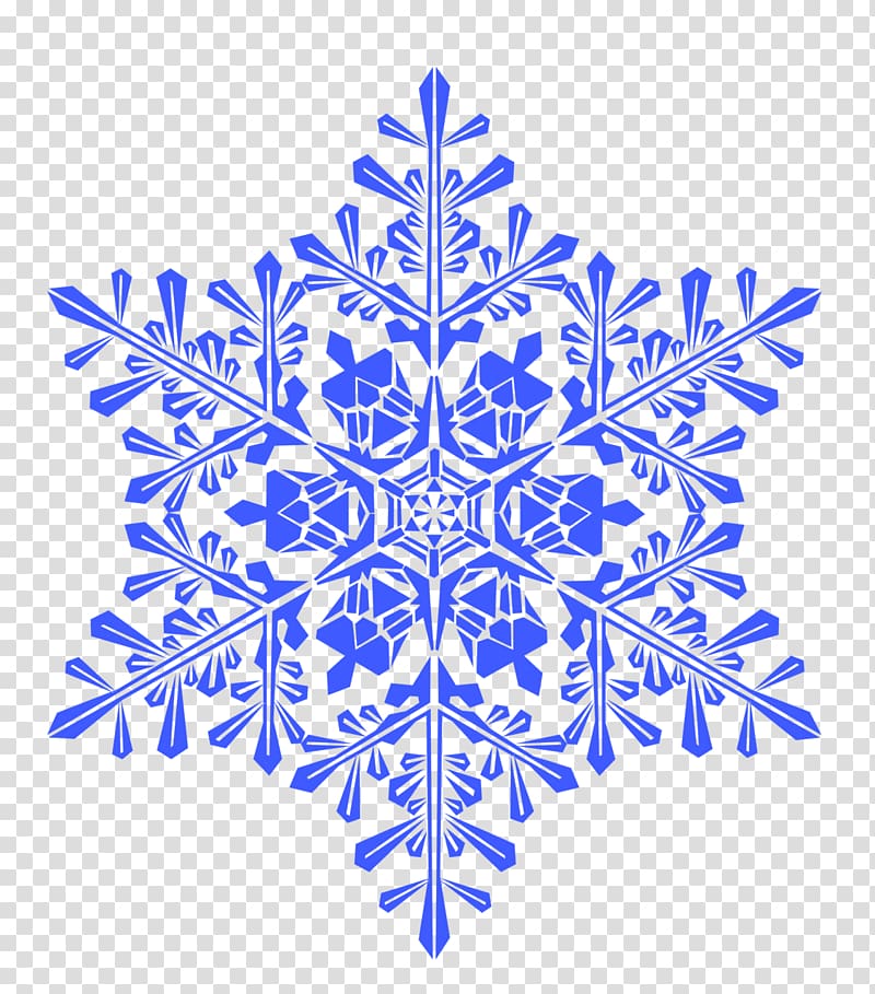Snowflake, Blue Snowflake transparent background PNG clipart