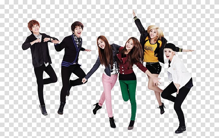 f(x) SHINee K-pop Art Dance, group dance transparent background PNG clipart