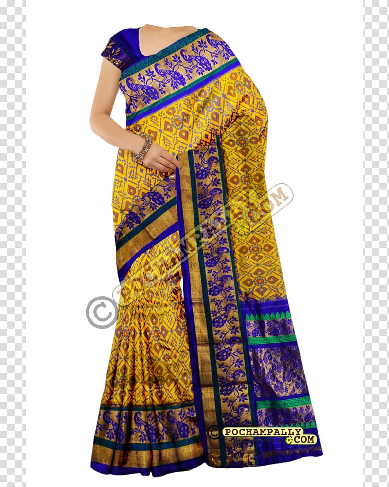 Kanchipuram silk saree Zari Sari Ikat, handloom transparent background PNG clipart