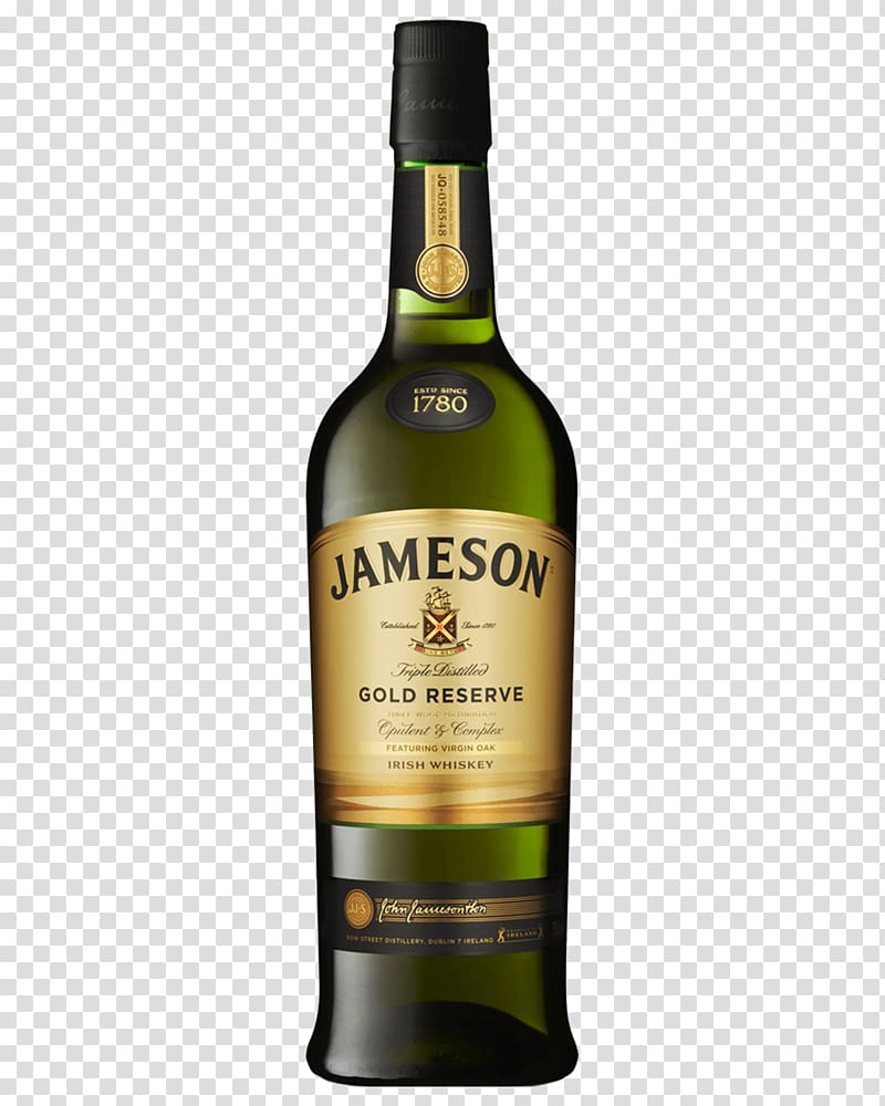 Jameson Irish Whiskey Distilled beverage Bourbon whiskey, whiskey transparent background PNG clipart