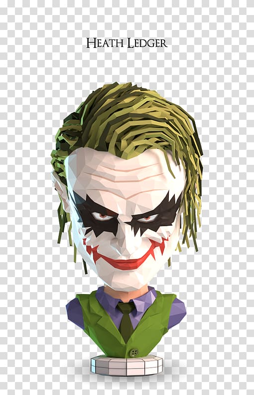 Joker Batman Low poly Artist, Low Poly Mask Piece transparent background PNG clipart