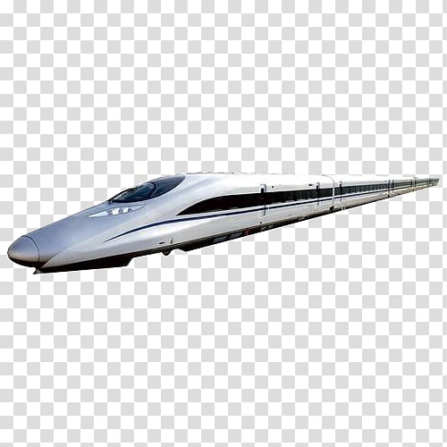 Taiwan High Speed Rail Train High-speed rail Power car, Streamlined silhouette of high speed iron transparent background PNG clipart