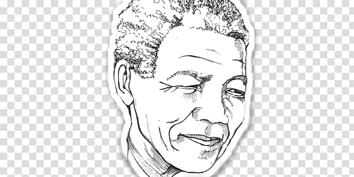 Nose Mouth Nelson Mandela Foundation Non-profit organisation Sketch, nelson mandela transparent background PNG clipart