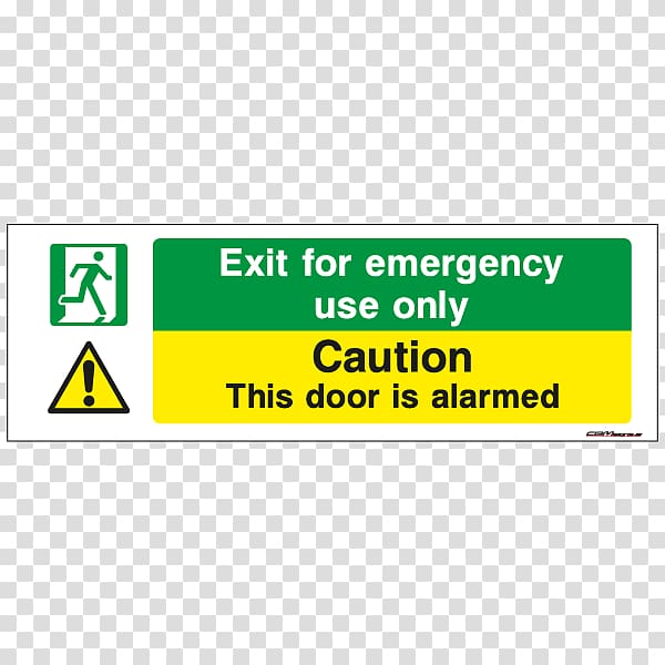 Door Emergency exit Yellow Alarm device, outdoor advertising panels transparent background PNG clipart