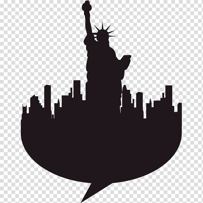 Wall decal Manhattan Illustration graphics, new york skyline transparent background PNG clipart
