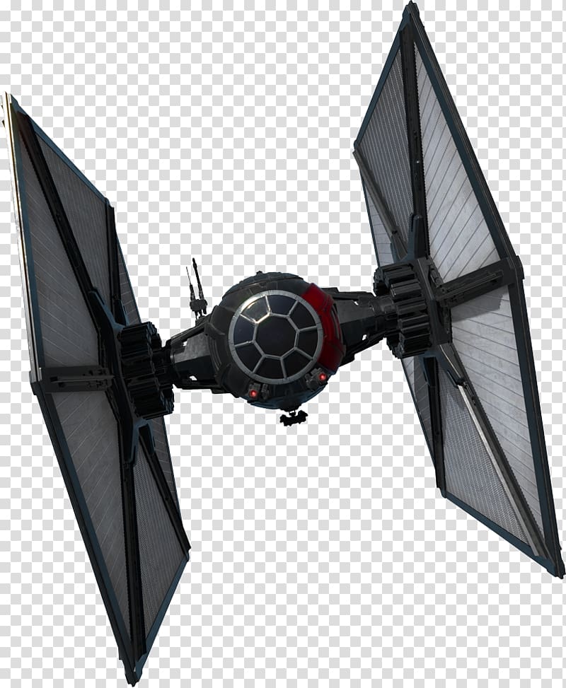 gray satellite, Star Wars: TIE Fighter First Order X-wing Starfighter, spaceship transparent background PNG clipart