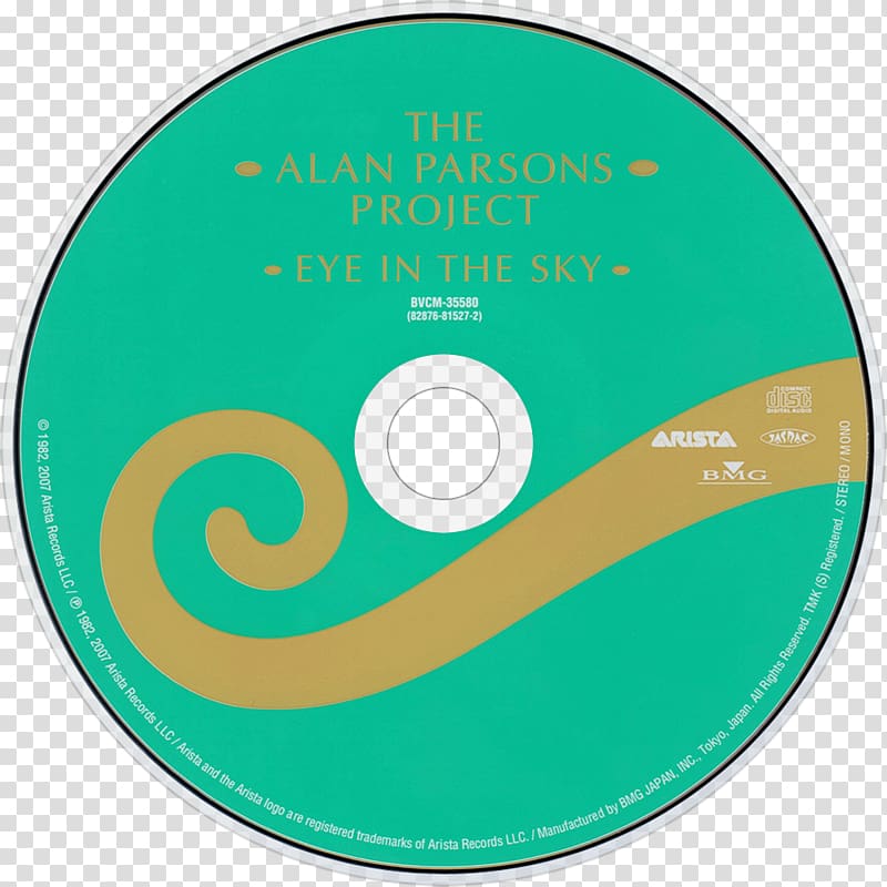 Compact disc Eye In The Sky The Alan Parsons Project Live in Colombia, music disc transparent background PNG clipart
