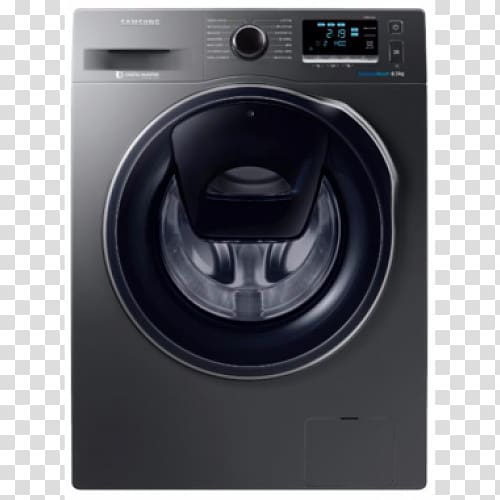 Washing Machines Samsung AddWash WW85K5410WW Combo washer dryer, steam rice transparent background PNG clipart