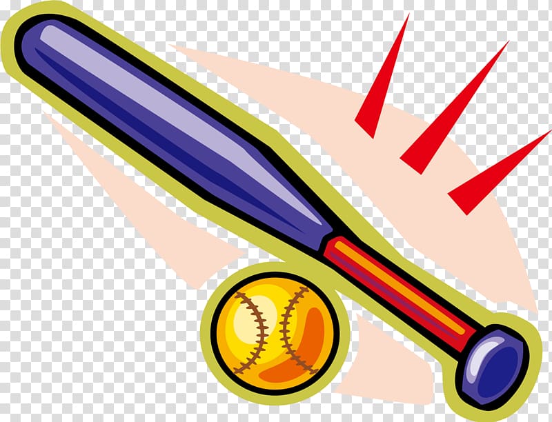 Baseball bat Batting Softball , cartoon baseball transparent background PNG clipart
