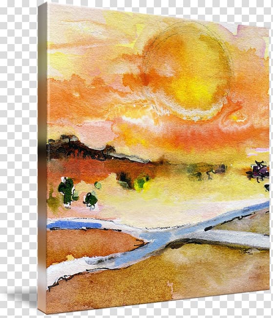 Watercolor painting Oil painting reproduction Landscape painting Art, watercolor mark transparent background PNG clipart