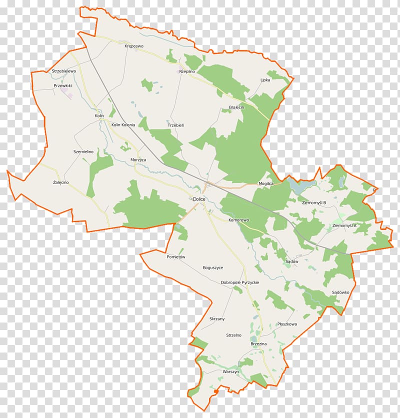 Gmina Pyrzyce Map Strzebielewo Pyrzyckie Kolin, West Pomeranian Voivodeship, map transparent background PNG clipart