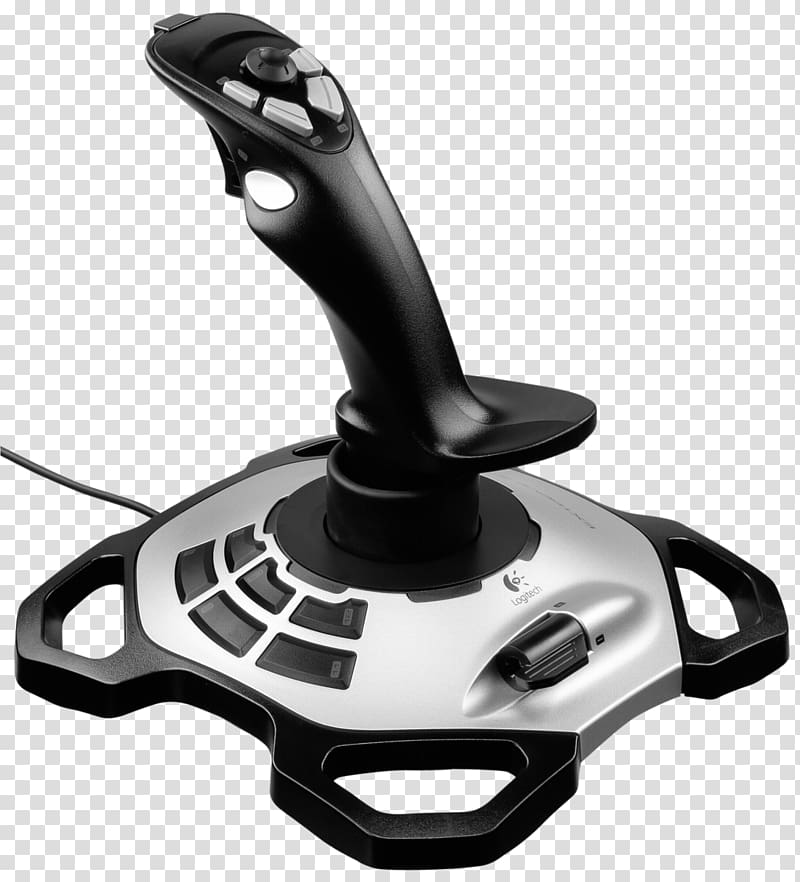 Logitech Extreme 3D Pro Joystick Game Controllers Computer mouse, joystick transparent background PNG clipart
