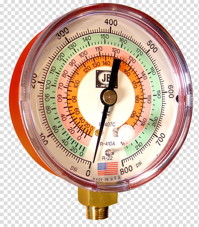 Gauge R-410A Refrigerant Pressure measurement Chlorodifluoromethane, gauge transparent background PNG clipart