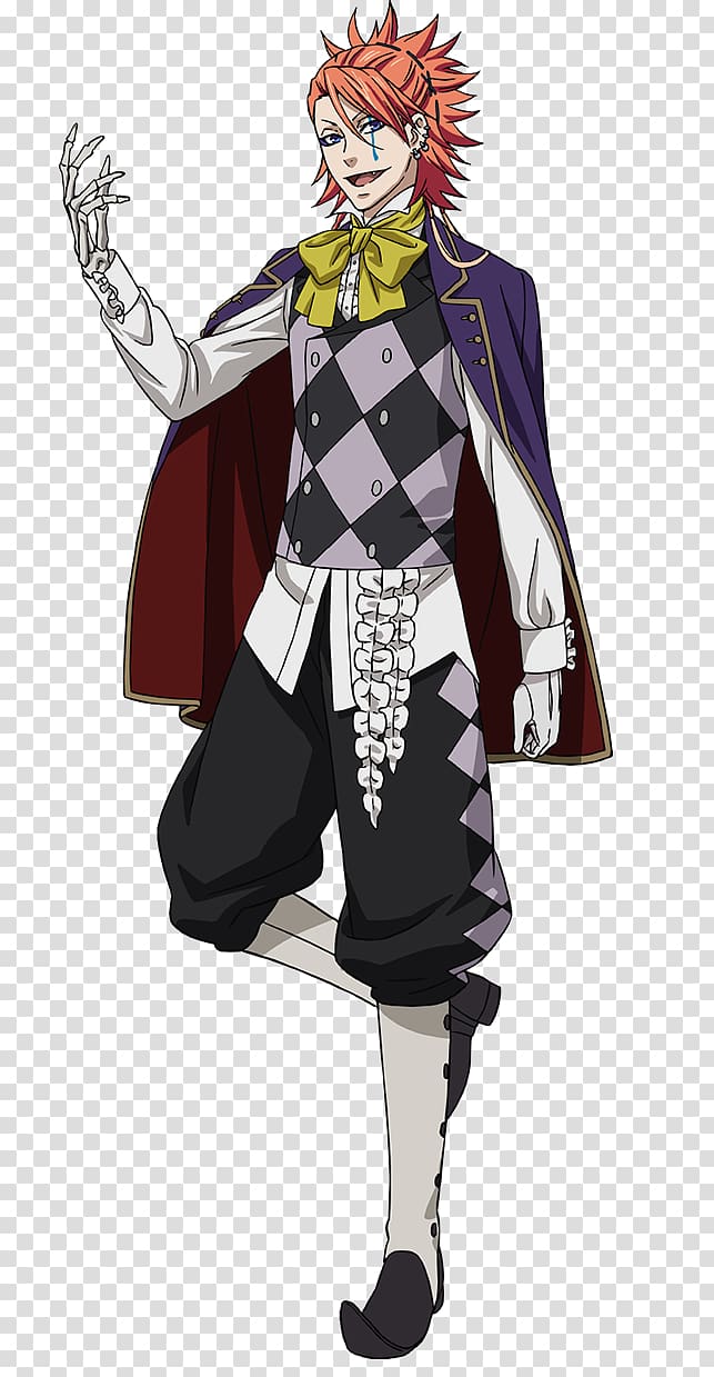 Joker Ciel Phantomhive Black Butler YouTube Circus, joker transparent background PNG clipart