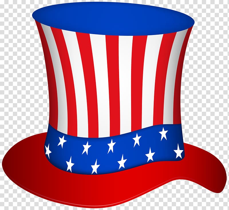 blue and red hat illustration, Uncle Sam United States Hat , Uncle Sam Hat transparent background PNG clipart