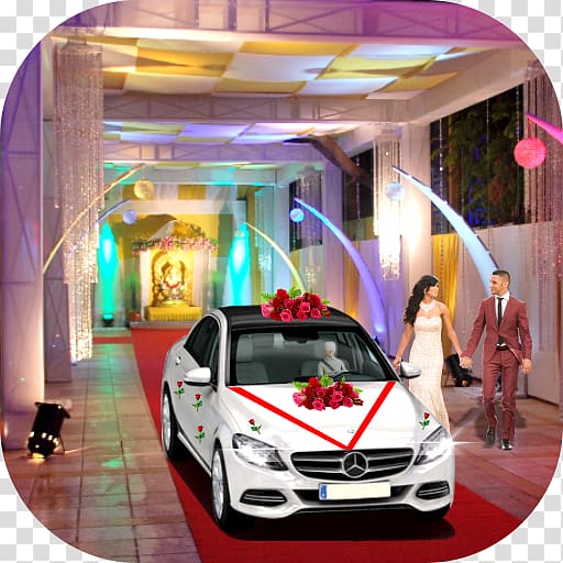 Bridal Wedding City Traffic Car Racer City Car Driving Luxury vehicle, car transparent background PNG clipart