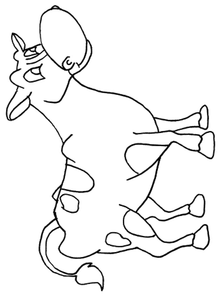 Cattle Coloring book Calf , Outline Of A Cow transparent background PNG clipart