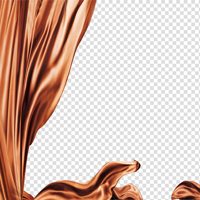 brown liquid illustration, Silk , Coffee silk material transparent background PNG clipart