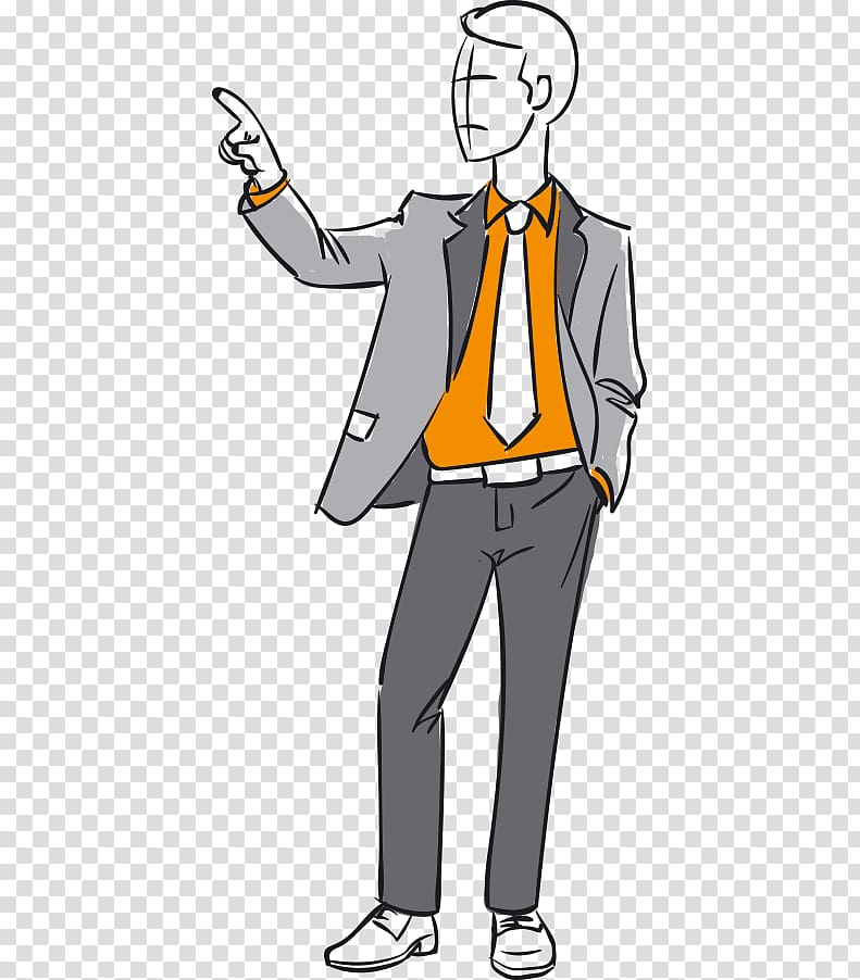 Drawing .xchng Illustration, Cartoon hand colored artwork business man transparent background PNG clipart
