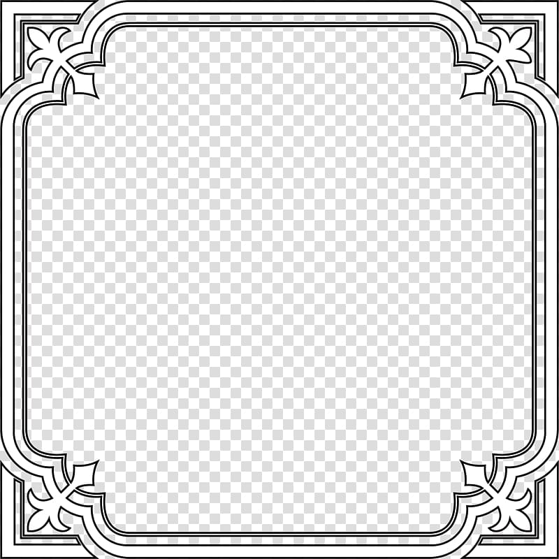 white and blue border line, Line Animation Geometry, Black frame of ancient lines transparent background PNG clipart