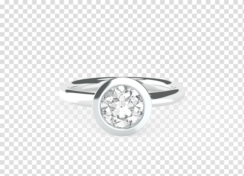 Engagement ring Hope Diamonds Jewellery, round bezel transparent background PNG clipart