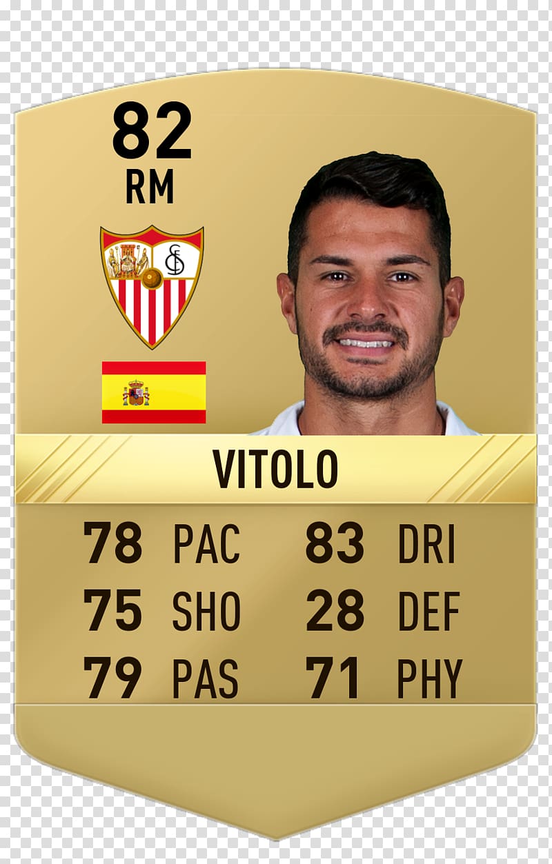 Vitolo FIFA 18 FIFA 17 Sevilla FC EA Sports, ready possession transparent background PNG clipart