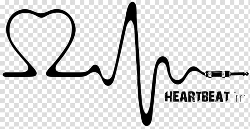 heartbeat FM logo, Heart rate Pulse Music Electrocardiography, heart transparent background PNG clipart