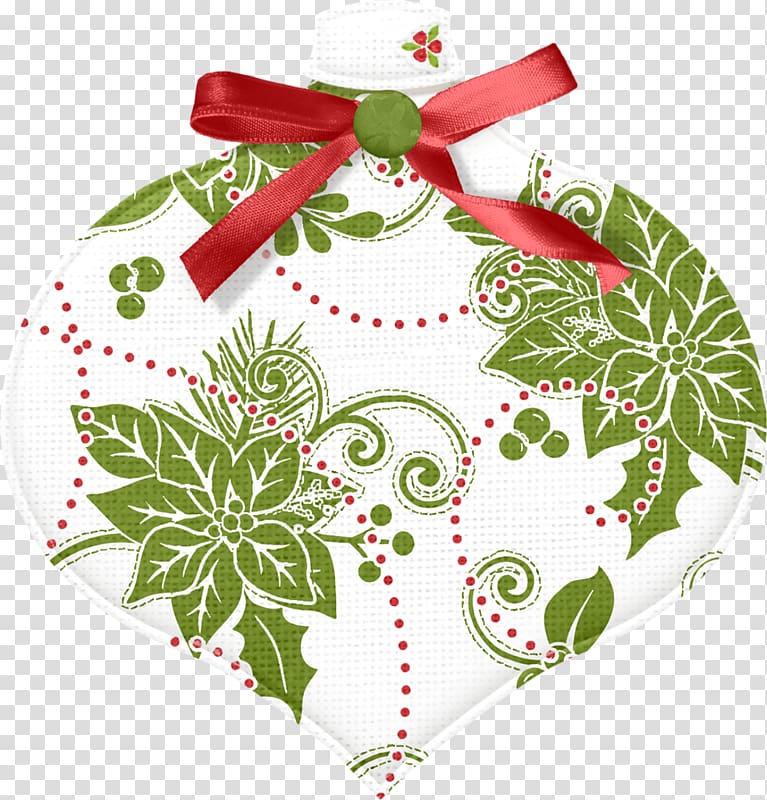 Red ribbon Christmas ornament, Red ribbon pattern transparent background PNG clipart