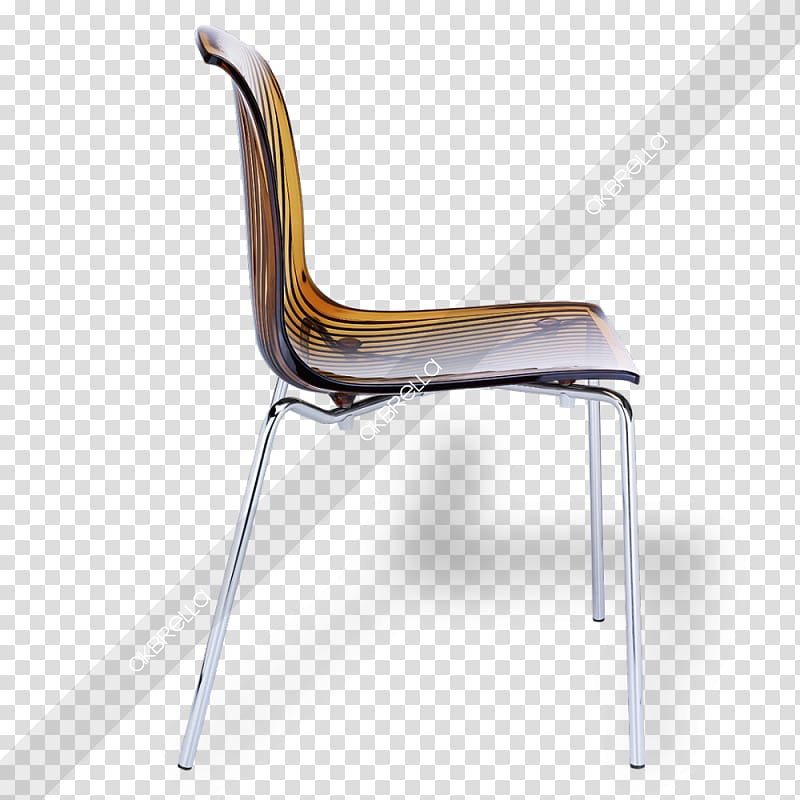 Chair Plastic Chrome steel Armrest, chair transparent background PNG clipart