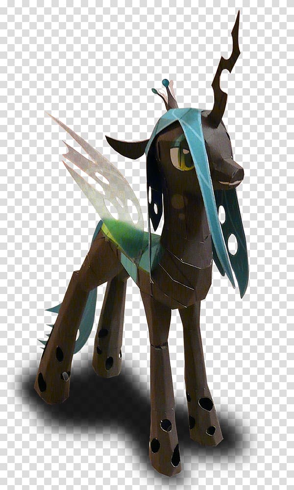 Pony Paper model Princess Luna Queen Chrysalis, paper craft transparent background PNG clipart