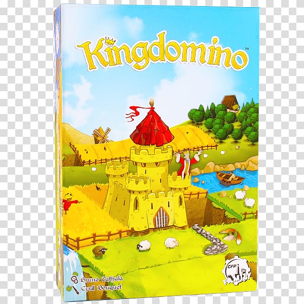 Blue Orange Games Kingdomino Dominoes Board game, dice transparent background PNG clipart