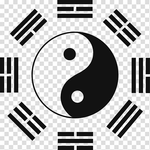 I Ching Bagua Yin and yang Feng shui Qi, yin yan transparent background PNG clipart