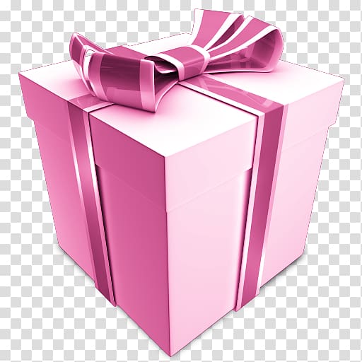 pink and white gift box , Gift Birthday Icon, Gift transparent background PNG clipart
