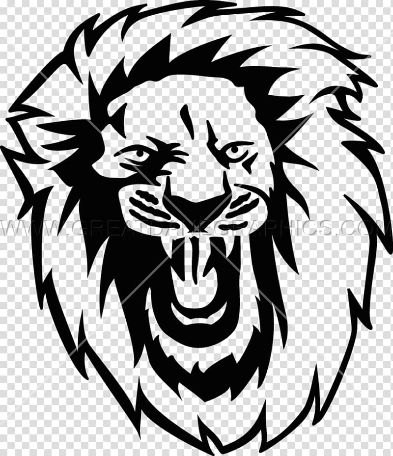 Lion Roar Printed T-shirt , lion head transparent background PNG clipart
