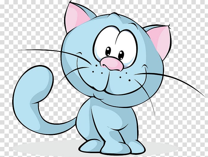 British Shorthair Kitten Cartoon Illustration, Cartoon kitten transparent background PNG clipart