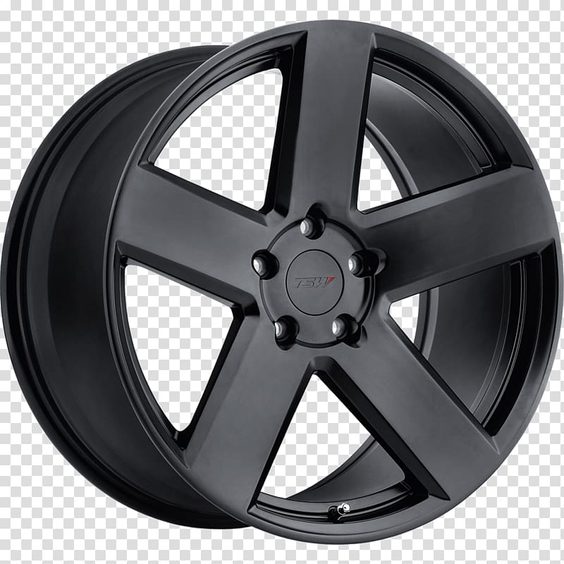 Car TSW Wheels BRISTOL Matte Black Tire Custom wheel, black tire transparent background PNG clipart