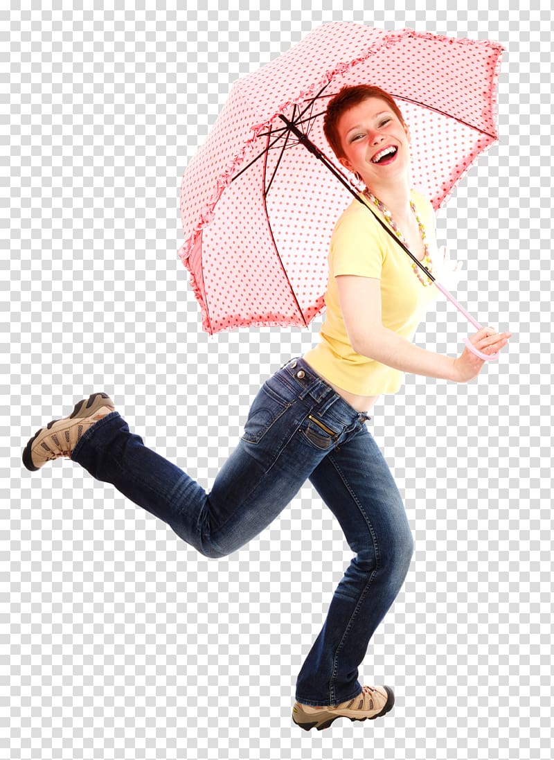 Pixabay Illustration, Beautiful Young Woman with Umbrella transparent background PNG clipart