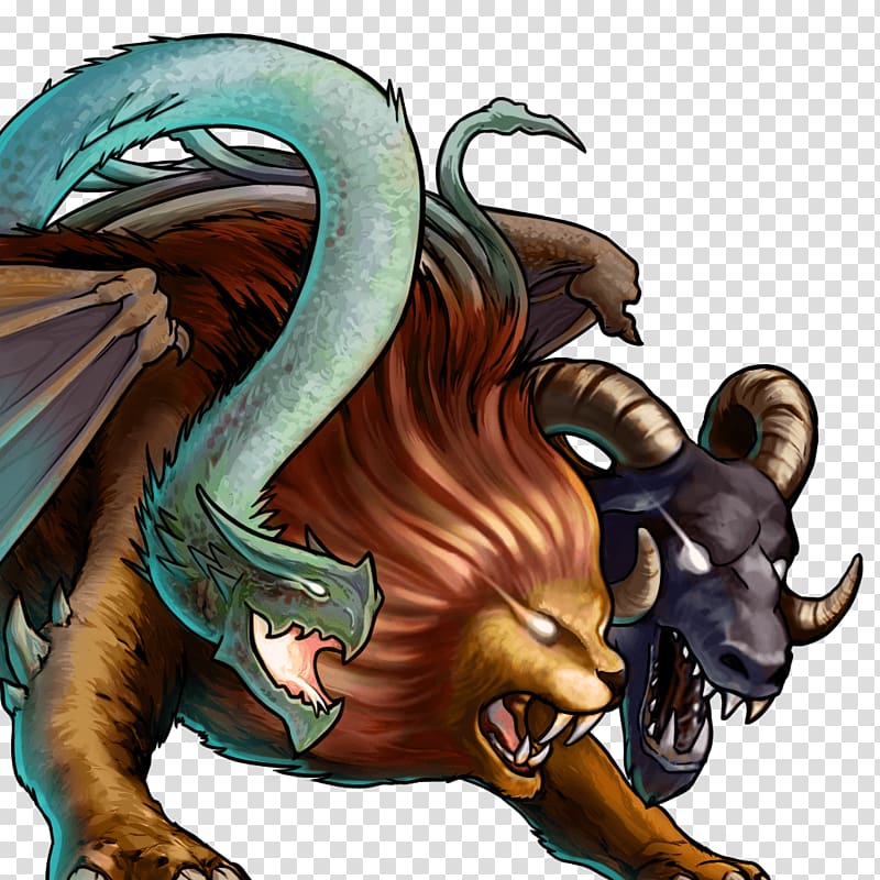 Gems of War Chimera Legendary creature Dragon Monster, Chimera transparent background PNG clipart