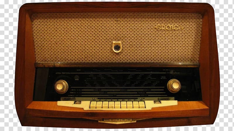 Golden Age of Radio Antique radio, radio transparent background PNG clipart