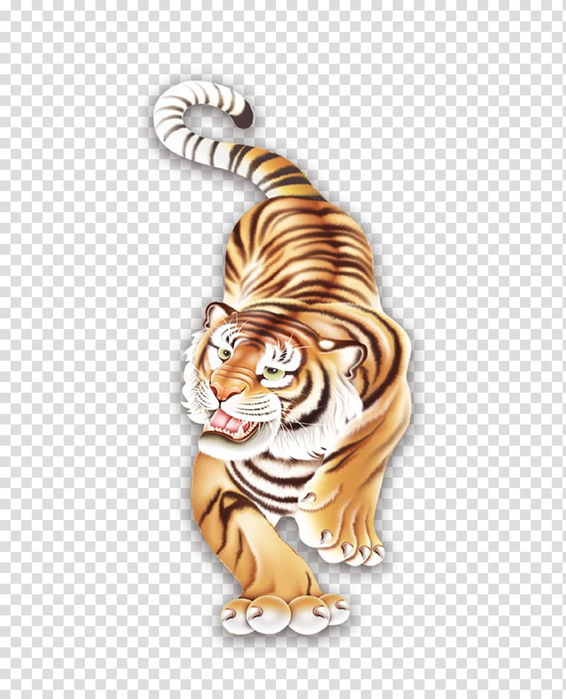 Cartoon Tiger In 3D Style Isolated On White Background PNG Images | PNG  Free Download - Pikbest