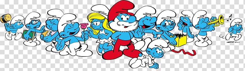 The Smurfette Papa Smurf The Smurfs The Purple Smurfs, tous transparent background PNG clipart