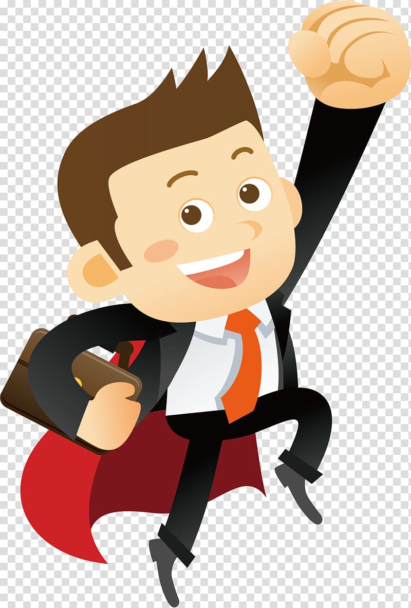 Cartoon Illustration, Excited people transparent background PNG clipart