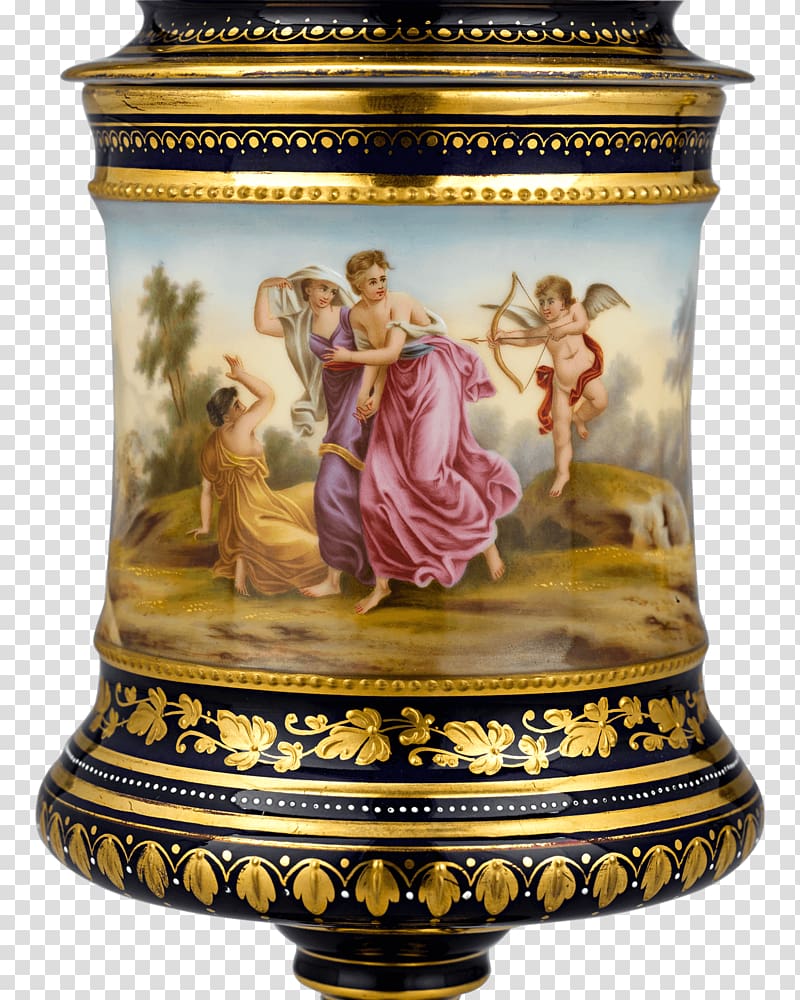 Urn Vase Porcelain Ceramic Antique, hand-painted articles transparent background PNG clipart