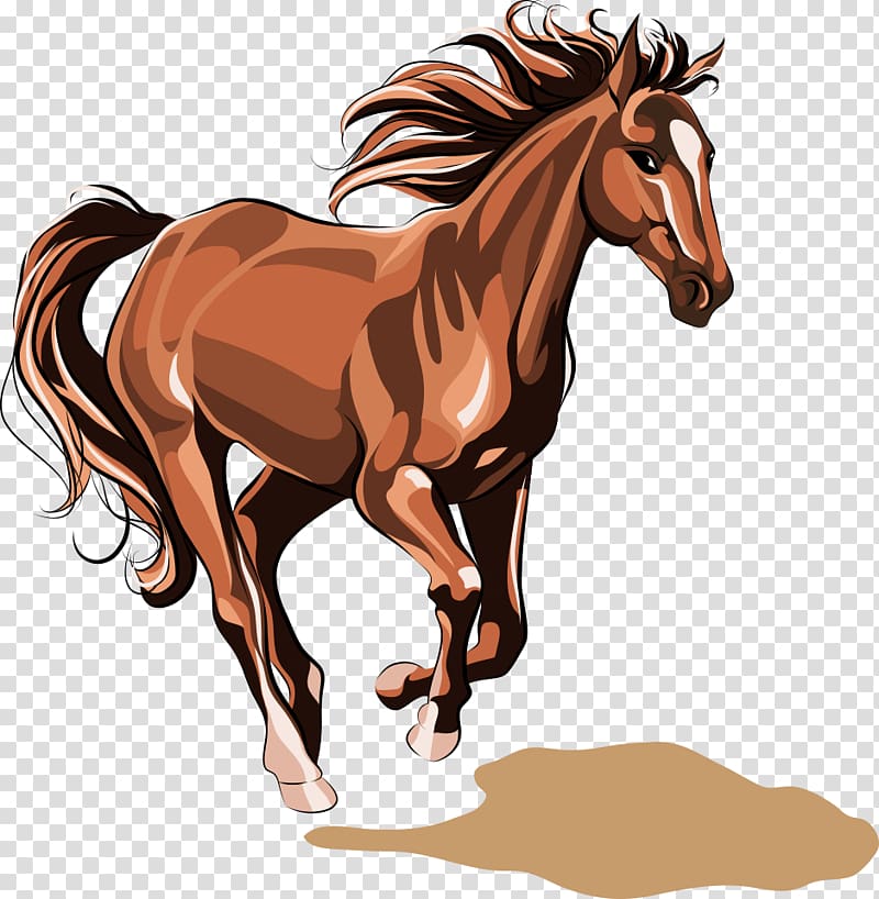 brown horse illustration, Horse Chinese zodiac illustration Illustration, horse transparent background PNG clipart