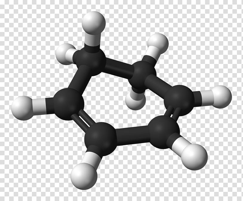 Dewar benzene Molecular model Molecule Ball-and-stick model, ball transparent background PNG clipart