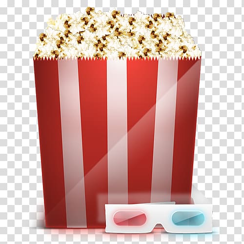 Cinema ICO Film Icon, Free popcorn pull material transparent background PNG clipart