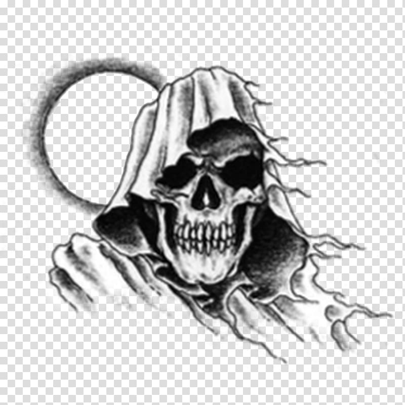 Black Dragon Head Skull Tattoo 22034129 PNG