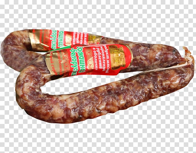 Thuringian sausage Salami Bratwurst Liverwurst, sausage transparent background PNG clipart