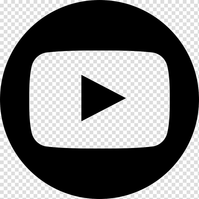 YouTube Logo Computer Icons, youtube, black play button transparent background PNG clipart