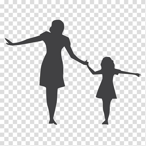 Silhouette Child Mother Woman , mother\'s day transparent background PNG clipart